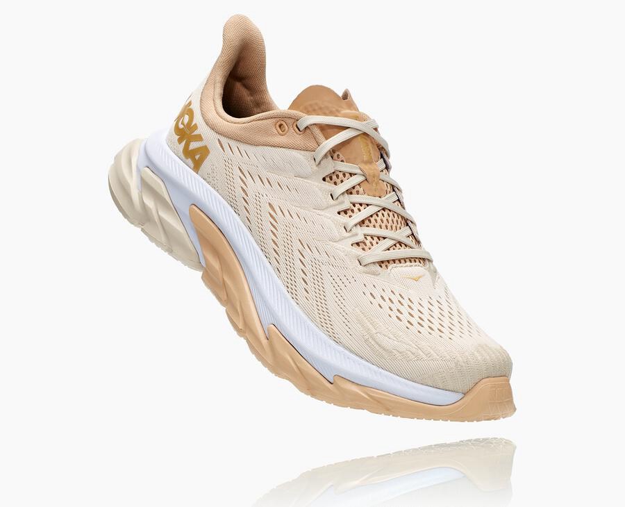 Hoka One One Koşu Ayakkabısı Kadın Bej Rengi - Clifton Edge - CQ6419875